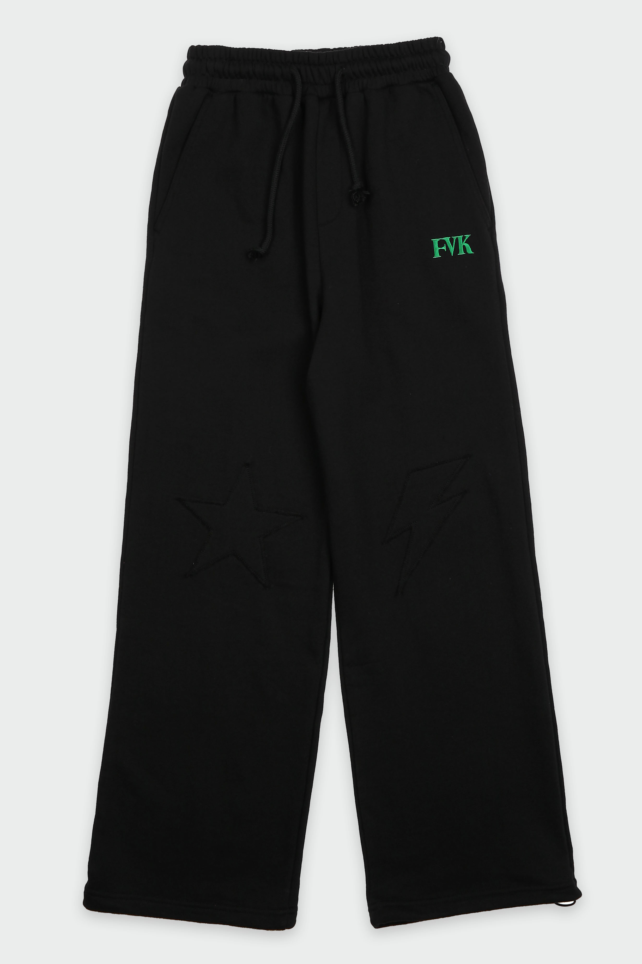 Patch sweatpants(black)