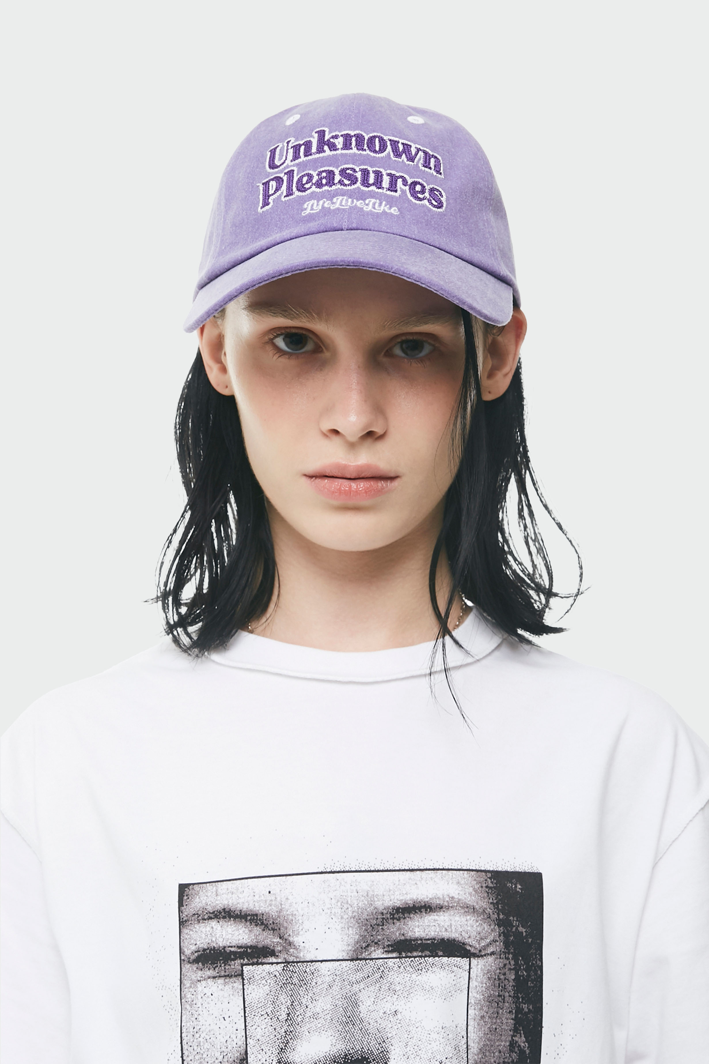 vintage washed cap (purple)