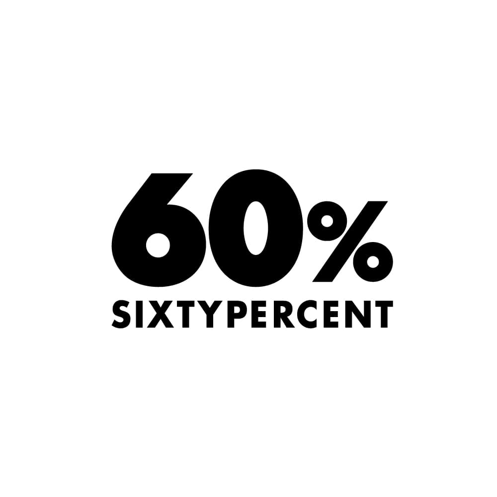 60% sixtypercent