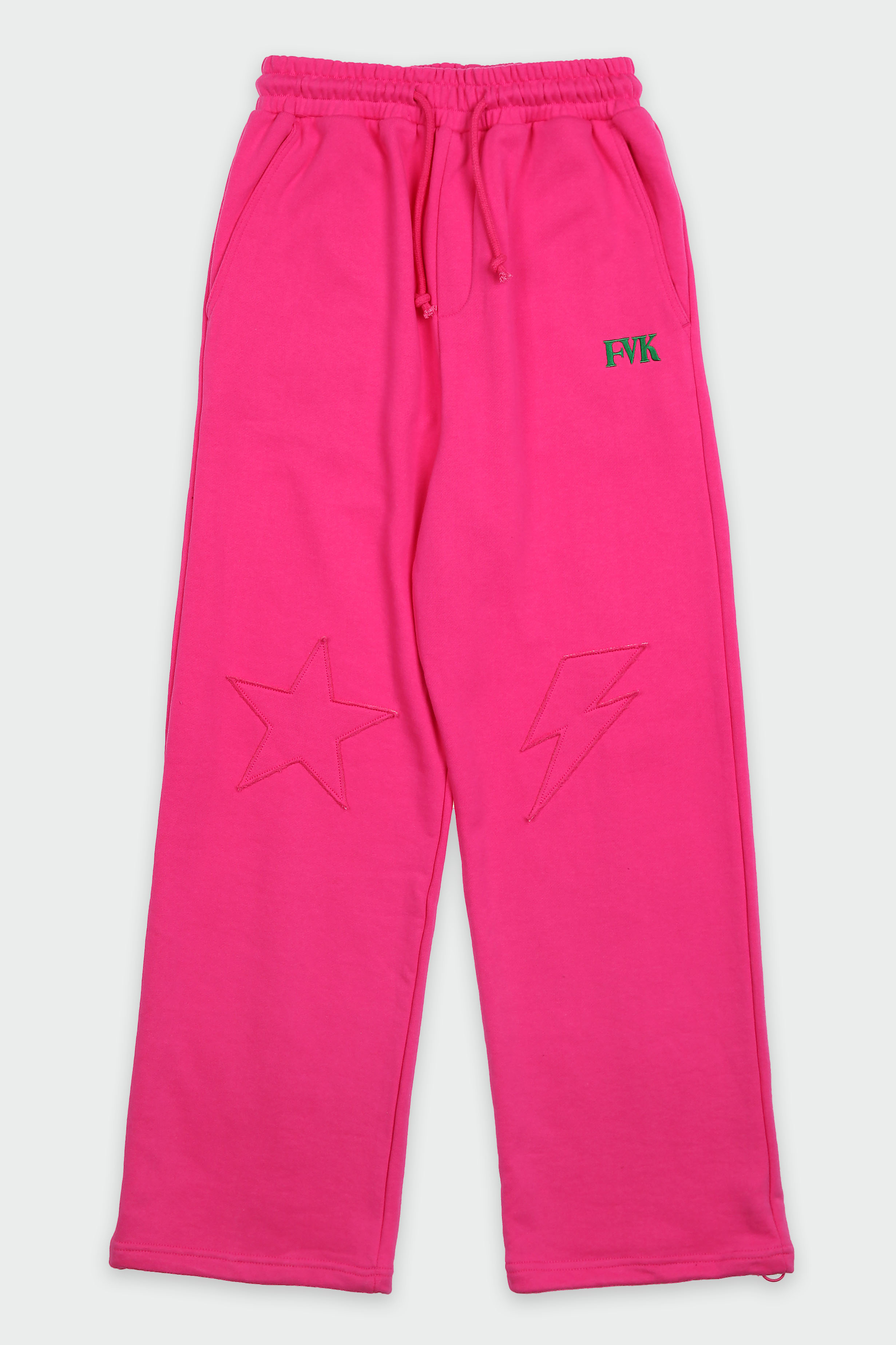 Patch sweatpants(pink)